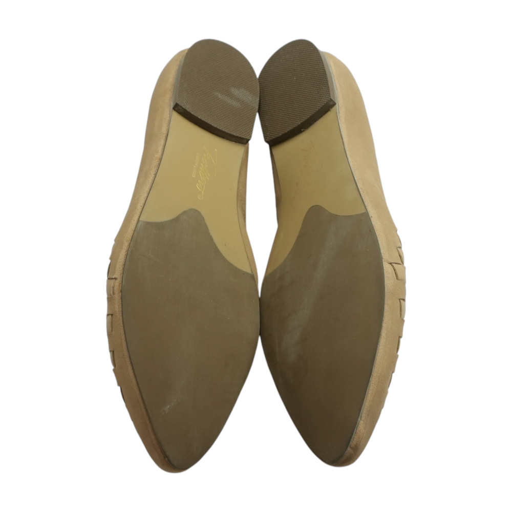 Tan Slip-On Flats