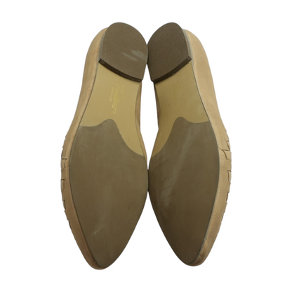 Tan Slip-On Flats