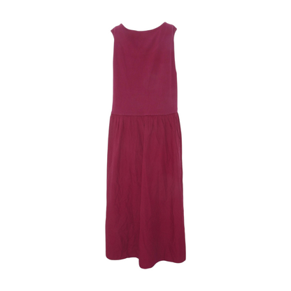 Burgundy Plus Midi Dress