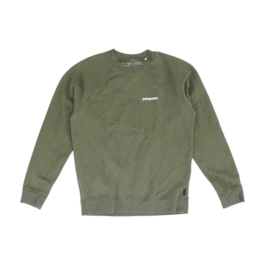 Green Solid Sweatshirt Pullover