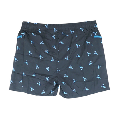 Black Print Swim Bottom
