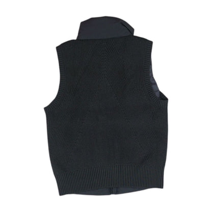 Black Solid Active Vest