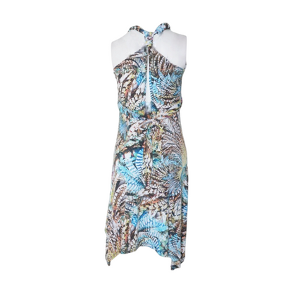 Multi Abstract Midi Dress