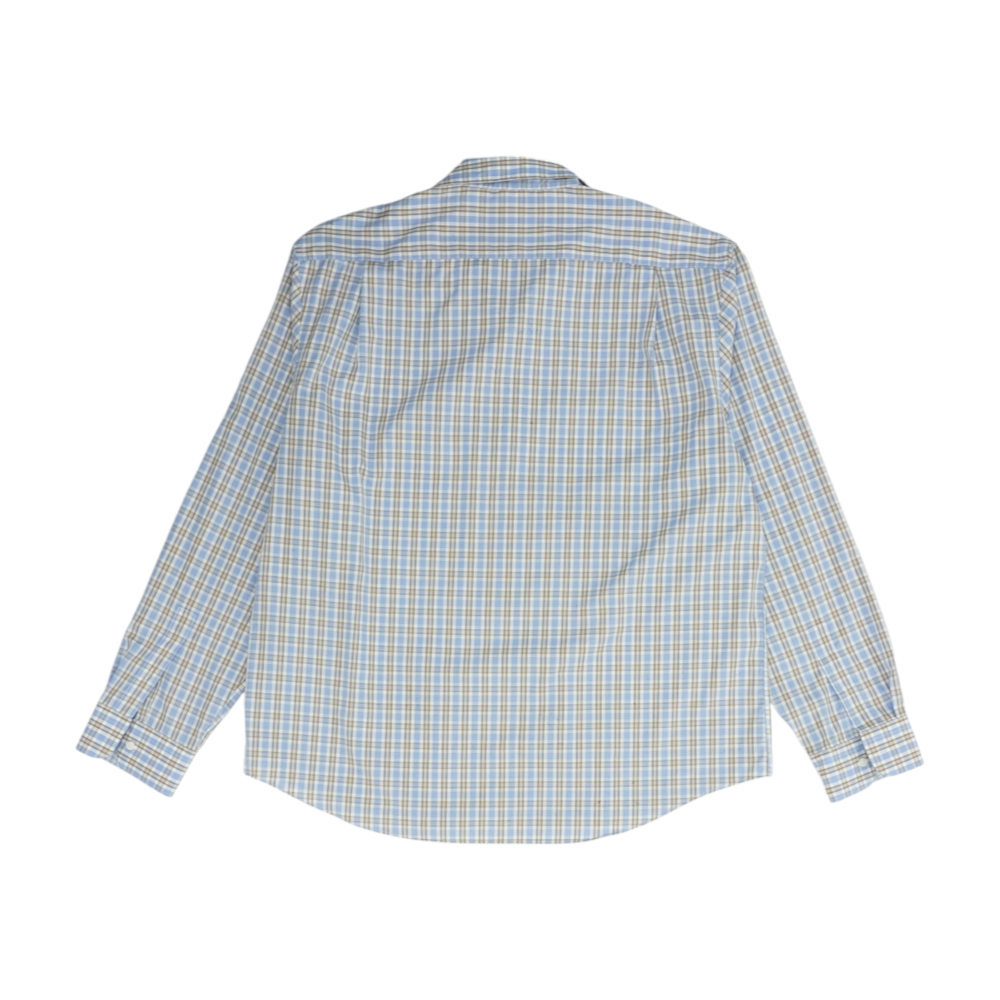 Blue Plaid Long Sleeve Button Down