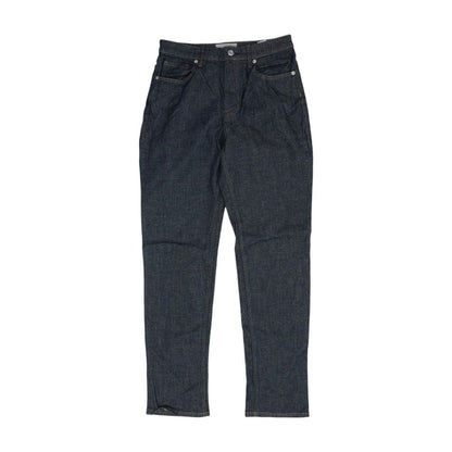 Blue High Rise Straight Leg Jeans