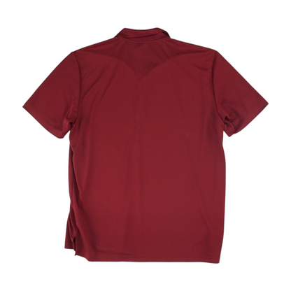 Maroon Solid Short Sleeve Polo