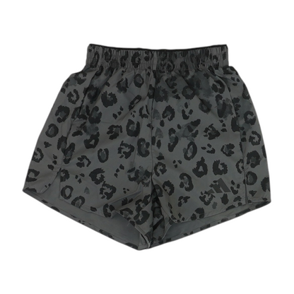 Gray Animal Print Active Shorts