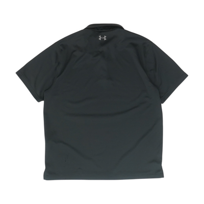 Black Solid Short Sleeve Polo