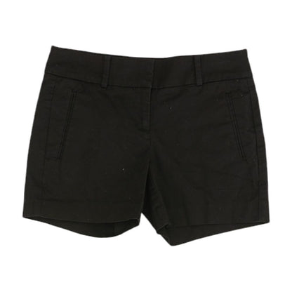 Black Solid Chino Shorts
