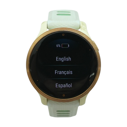 40mm Venu 2S Gold Smartwatch Green Band S/M
