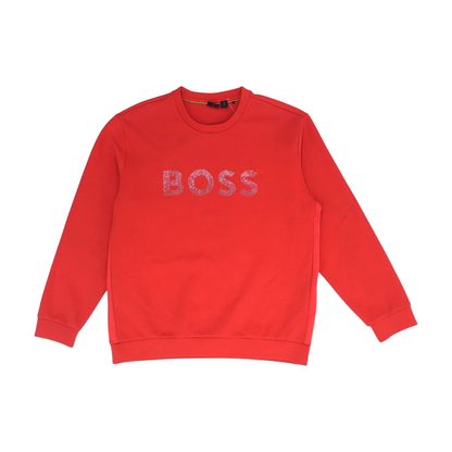 Red Solid Sweatshirt Pullover
