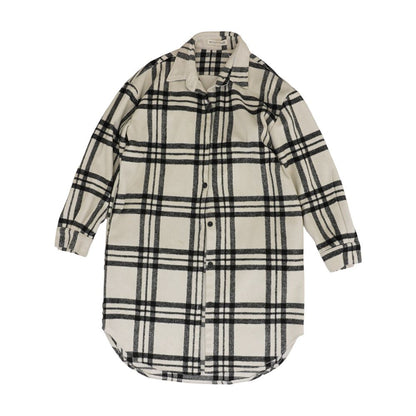 White Plaid Coat