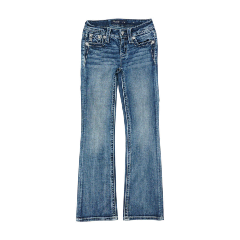 Blue Bootcut Jeans
