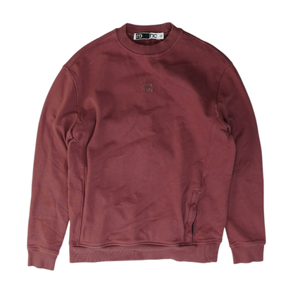 Mauve Solid Sweatshirt Pullover