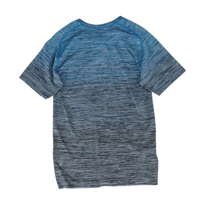 Gray Striped Active T-Shirt