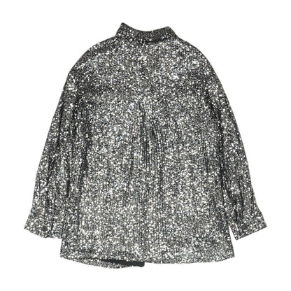 Silver Button Down