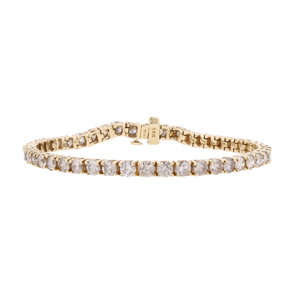 8 3/8 ctw 14K Yellow Gold Diamond Tennis Bracelet