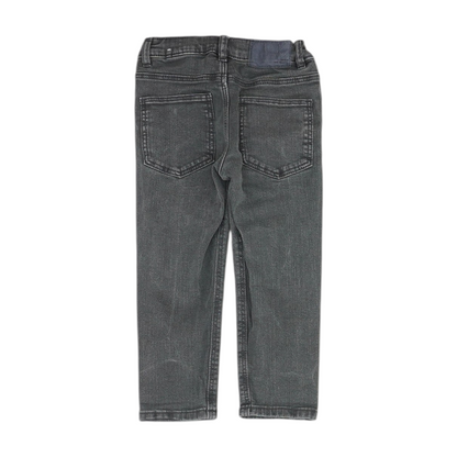 Gray Solid Jeans