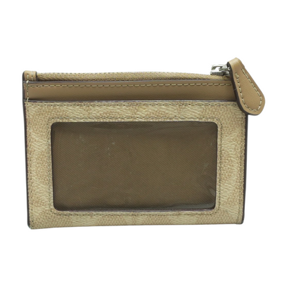 Beige Card Case Wallet