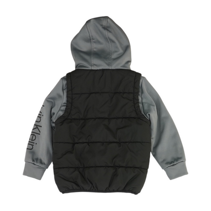 Black Color Block Jacket