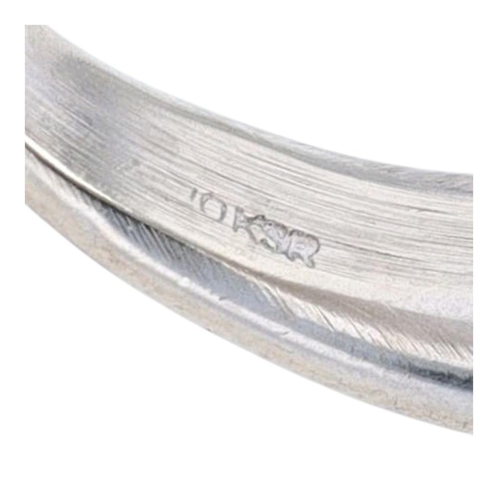 1/2 ctw 10K White Gold Diamond Band