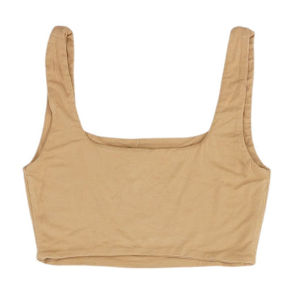 Nude Cropped Tank Top