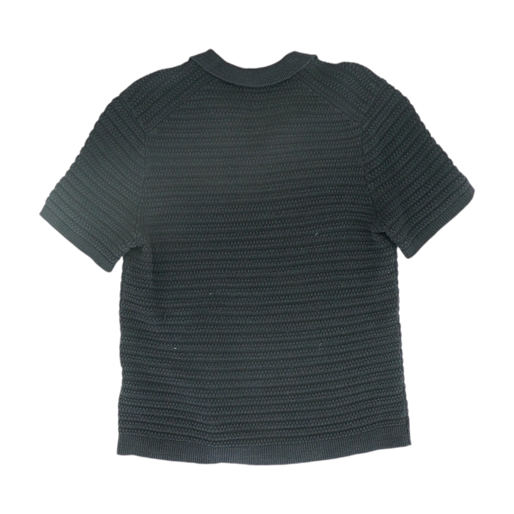 Navy Solid Short Sleeve Polo