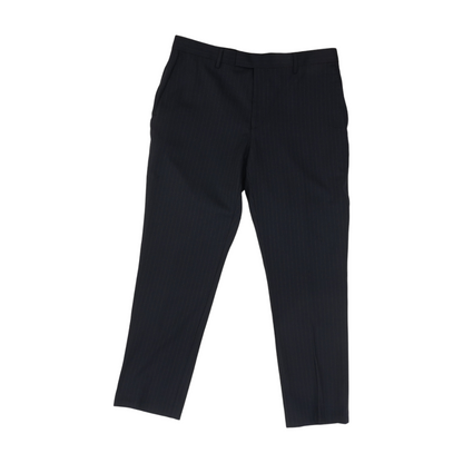Navy Striped Slim Pants