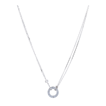 Cartier 18K White Gold Diamond Pendant Necklace – Image 1