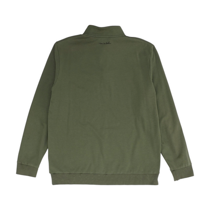 Gray Solid 1/4 Zip Pullover