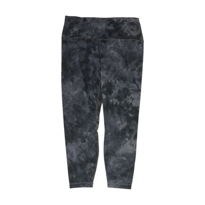Gray Abstract Active Leggings