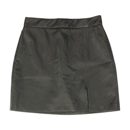 Black Solid Mini Skirt
