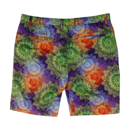Multi Abstract Chino Shorts