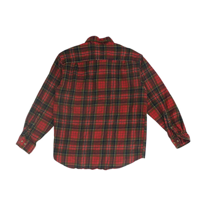 Red Plaid Flannel Button Down