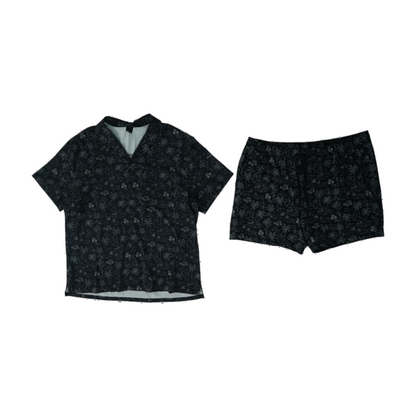 Black Graphic Short Set