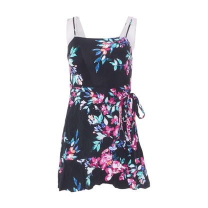 Black Floral Mini Dress