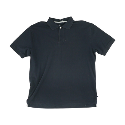 Navy Solid Short Sleeve Polo