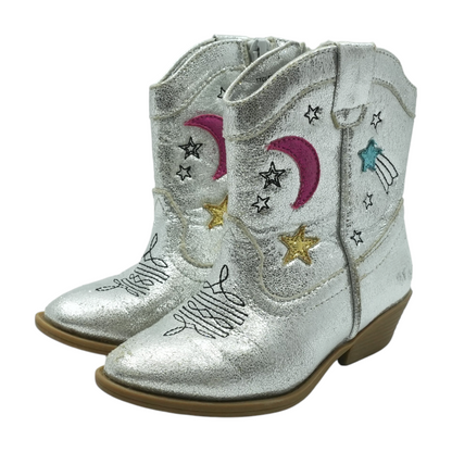 Silver Boots Shoes