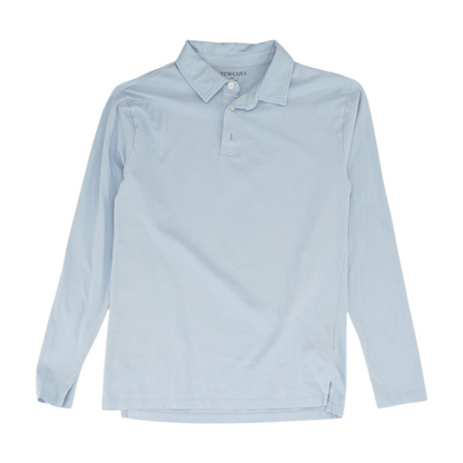 Blue Long Sleeve Polo