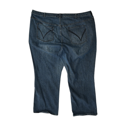 Navy Plus Straight Jeans
