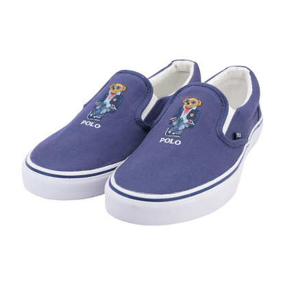 Blue Slip-On Casual Shoes