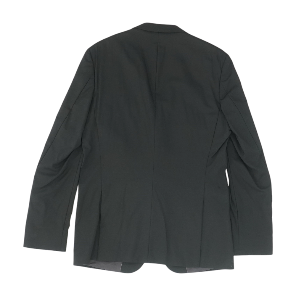 Black Long Solid Sport Coat