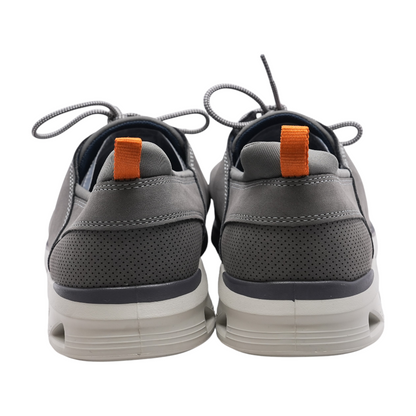 Gray Lace-Up Casual Shoes