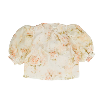 Pink Floral Blouse