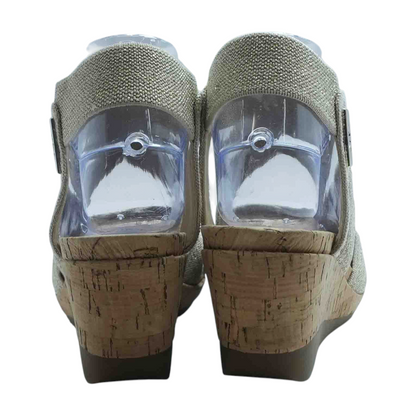 Gold Wedged Sandals