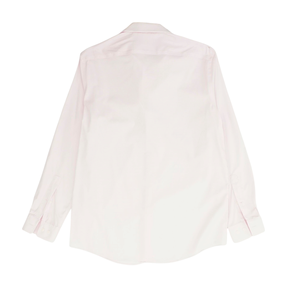 Pink Solid Long Sleeve Button Down