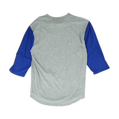 Gray Color Block Henley T-Shirt