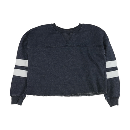 Navy Solid Sweatshirt Pullover