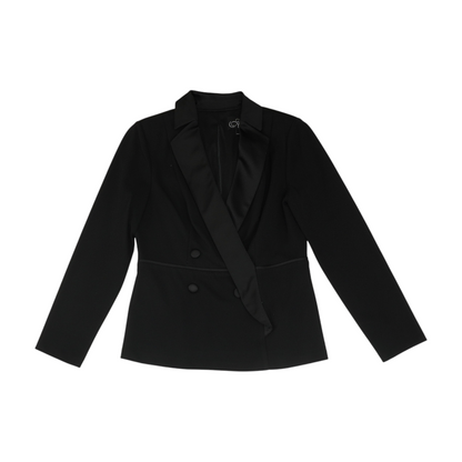 Black Solid Blazer