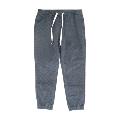Navy Striped Regular Pants